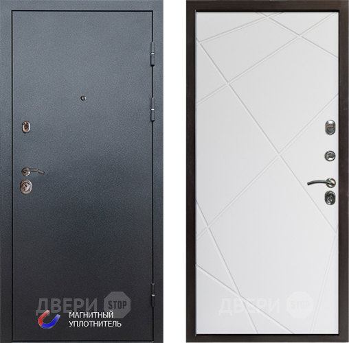 Дверь Престиж Графит Лучи Бетон белый в Краснознаменске