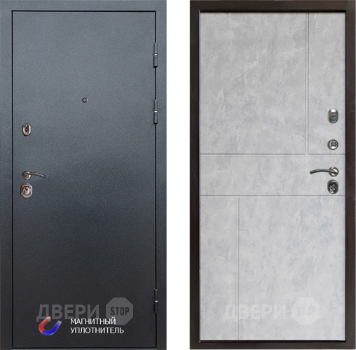 Дверь Престиж Графит Горизонт Бетон светлый в Краснознаменске
