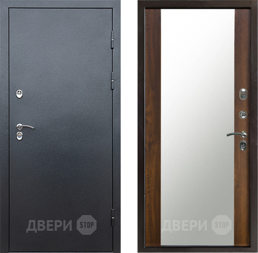 Дверь Престиж TERMO с терморазрывом Снегирь Серебро Зеркало Дуб в Краснознаменске