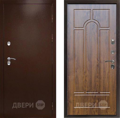 Дверь Престиж TERMO с терморазрывом Снегирь Медь Арка Дуб в Краснознаменске