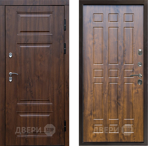 Входная металлическая Дверь Престиж TERMO с терморазрывом Премиум Орех Спарта Дуб в Краснознаменске