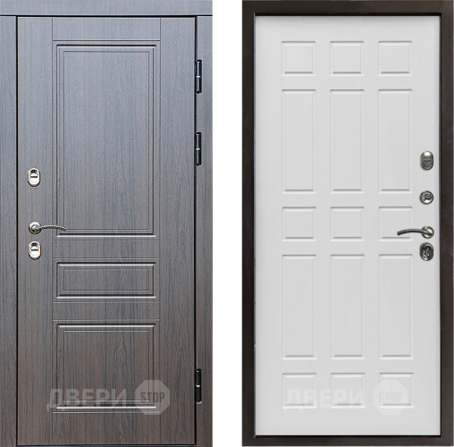 Входная металлическая Дверь Престиж TERMO с терморазрывом Классика Спарта Белое дерево в Краснознаменске