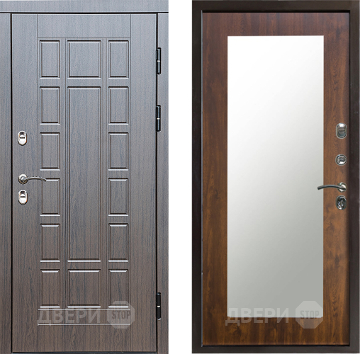 Входная металлическая Дверь Престиж TERMO с терморазрывом Престиж Зеркало пастораль Дуб в Краснознаменске