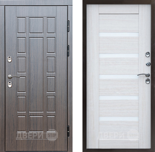 Входная металлическая Дверь Престиж TERMO с терморазрывом Престиж Царга Лиственница белая в Краснознаменске