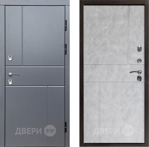 Входная металлическая Дверь Престиж TERMO с терморазрывом Горизонт Грэй Горизонт Бетон светлый в Краснознаменске