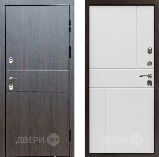 Входная металлическая Дверь Престиж TERMO с терморазрывом Горизонт Венге Горизонт Бетон белый в Краснознаменске