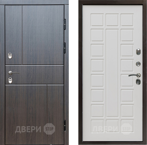 Входная металлическая Дверь Престиж TERMO с терморазрывом Горизонт Венге Престиж Бежевый мат в Краснознаменске