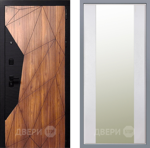 Дверь Заводские двери Морра Зеркало Макси Белый шелк в Краснознаменске