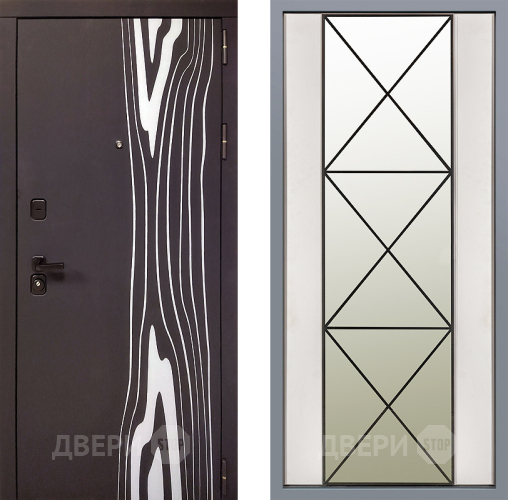 Дверь Заводские двери Леванте Зеркало Перфекто Структурное дерево в Краснознаменске