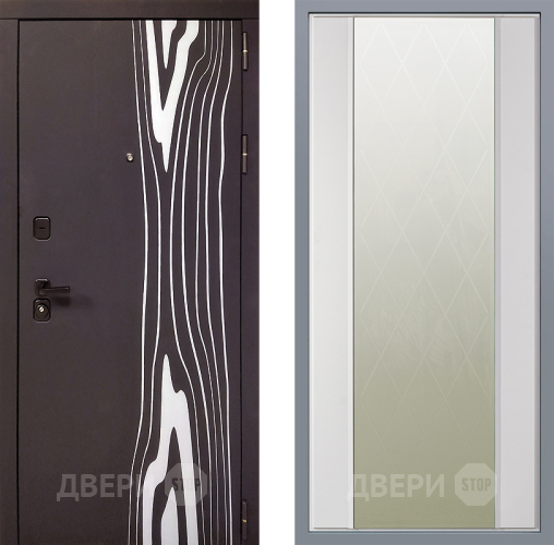 Дверь Заводские двери Леванте Зеркало Ампир Белый софт в Краснознаменске