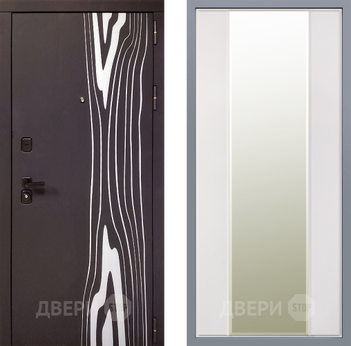 Дверь Заводские двери Леванте Зеркало Макси Белый матовый в Краснознаменске