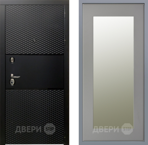 Дверь Заводские двери Тефлон Зеркало Модерн Грей софт в Краснознаменске