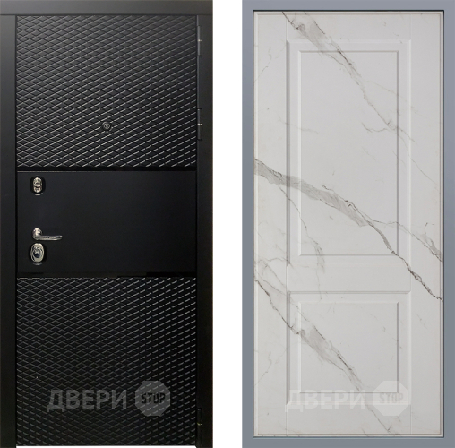 Дверь Заводские двери Тефлон Доррен Мрамор белый в Краснознаменске