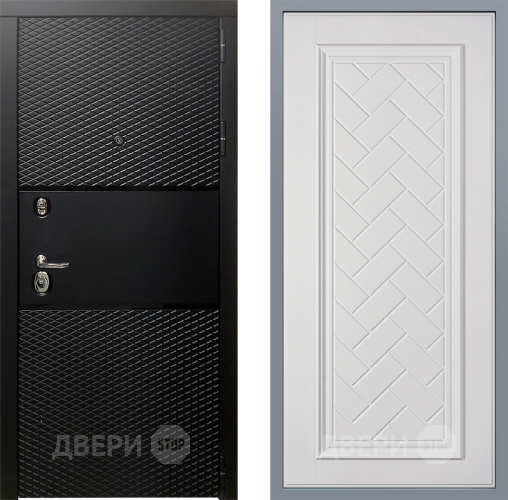 Дверь Заводские двери Тефлон Упра Белый софт в Краснознаменске