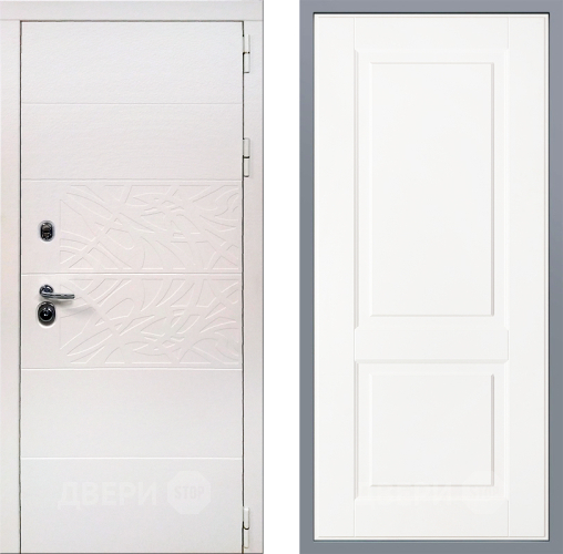 Дверь Заводские двери Дэко Вайт Доррен Белый софт в Краснознаменске