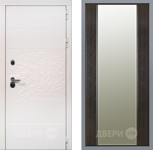 Дверь Заводские двери Дэко Вайт Зеркало Макси Венге в Краснознаменске