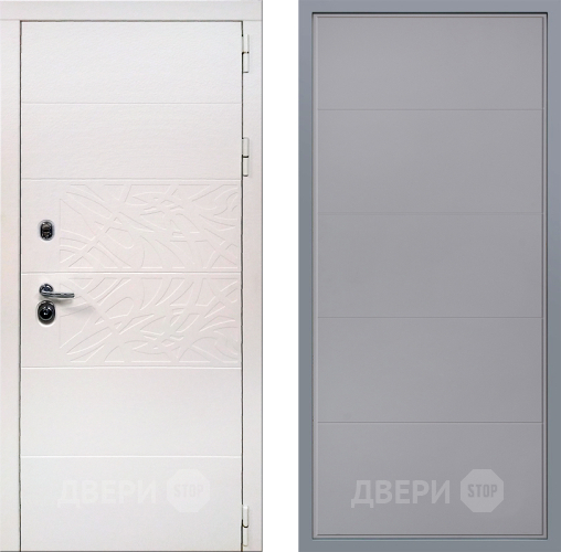 Дверь Заводские двери Дэко Вайт Тривия Грей софт в Краснознаменске