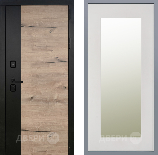 Дверь Заводские двери Ларте Зеркало Модерн Белый софт в Краснознаменске