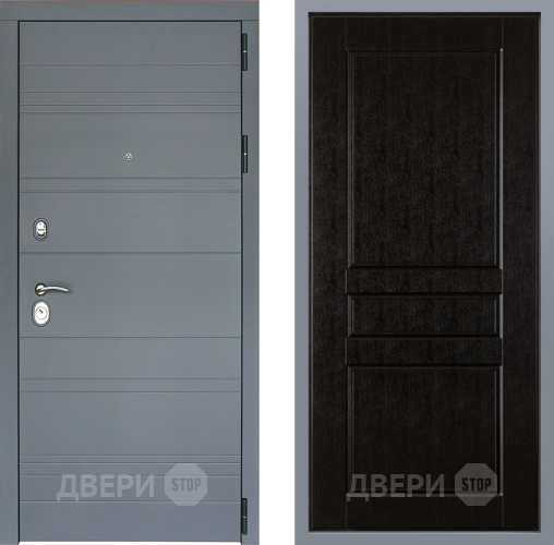 Дверь Заводские двери Лира Софт графит К-2 Венге в Краснознаменске