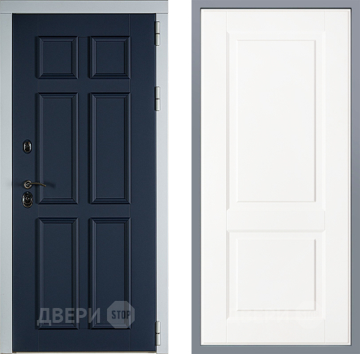 Дверь Заводские двери Стокгольм Доррен Белый софт в Краснознаменске