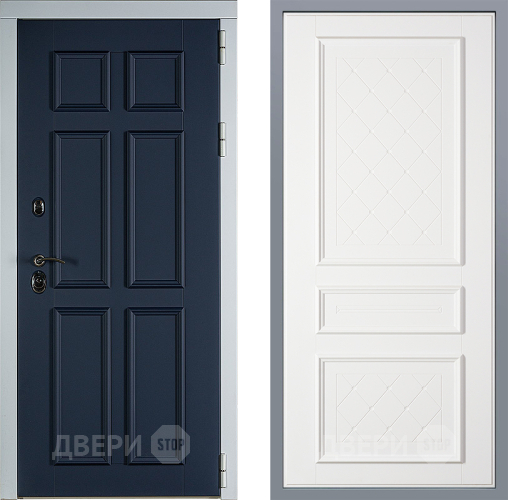 Дверь Заводские двери Стокгольм Урбино Белый софт в Краснознаменске