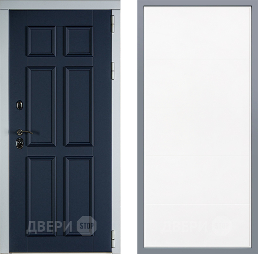 Дверь Заводские двери Стокгольм Тривия Белый софт в Краснознаменске