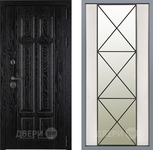 Дверь Заводские двери Мюнхен Зеркало Перфекто Структурное дерево в Краснознаменске