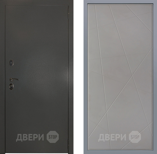 Дверь Заводские двери Эталон 3к антик серебро Флитта Грей софт в Краснознаменске