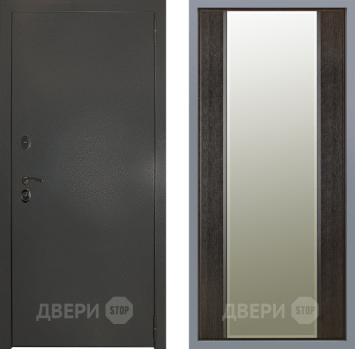 Дверь Заводские двери Эталон 3к антик серебро Зеркало Макси Венге в Краснознаменске
