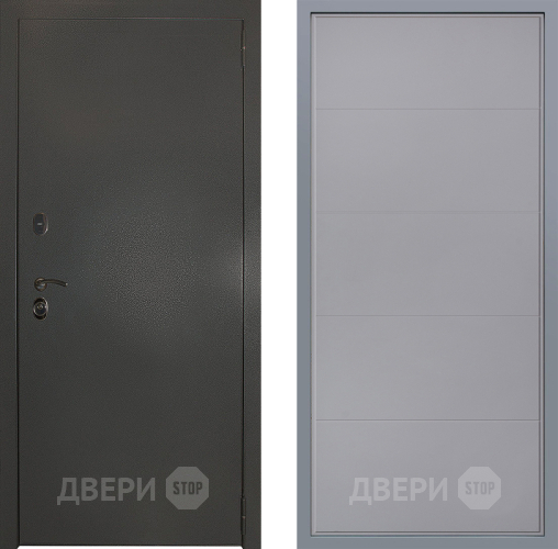 Дверь Заводские двери Эталон 3к антик серебро Тривия Грей софт в Краснознаменске