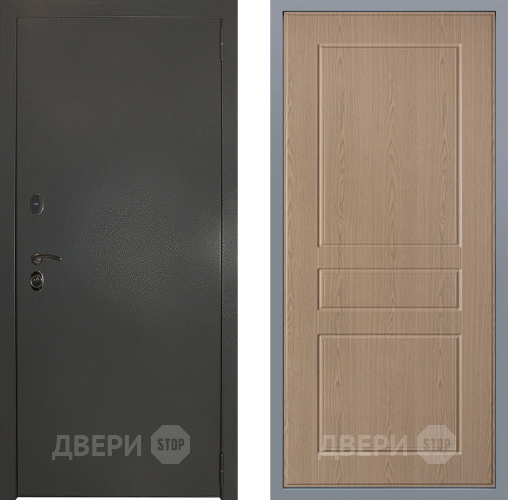 Дверь Заводские двери Эталон 3к антик серебро К-2 Беленый дуб в Краснознаменске