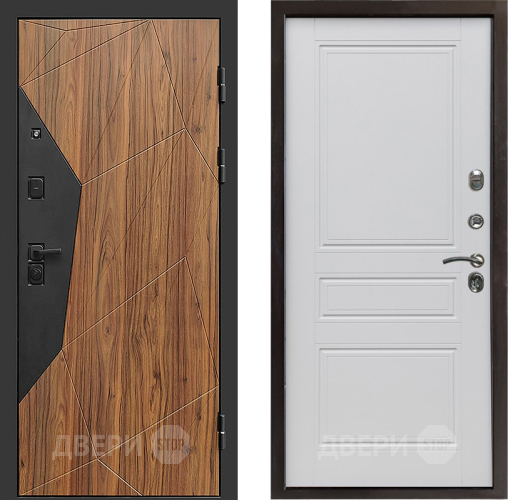 Входная металлическая Дверь Престиж Avangard Классика Белый матовый в Краснознаменске