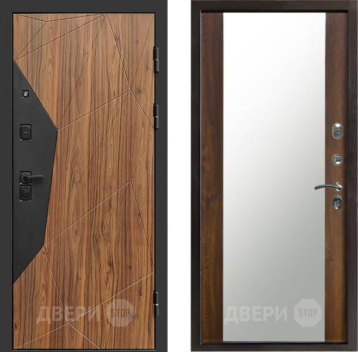 Входная металлическая Дверь Престиж Avangard Зеркало Дуб в Краснознаменске