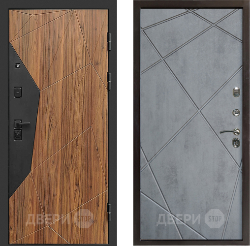 Дверь Престиж Avangard Лучи Бетон темный в Краснознаменске