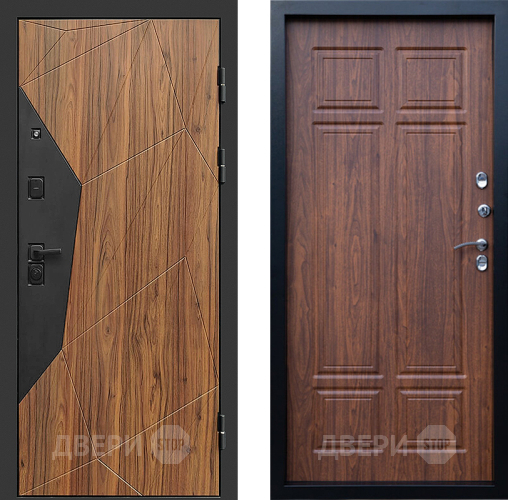 Входная металлическая Дверь Престиж Avangard Премиум Орех темный в Краснознаменске