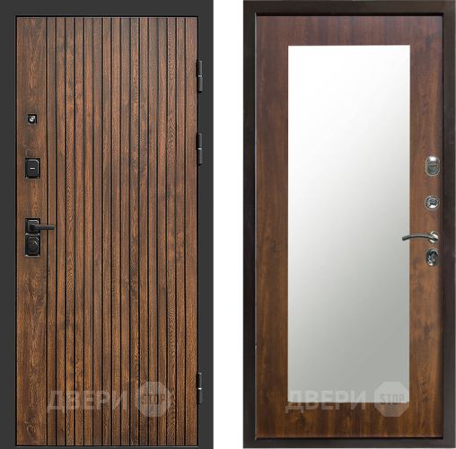 Входная металлическая Дверь Престиж Tvist Зеркло Пастораль Дуб в Краснознаменске