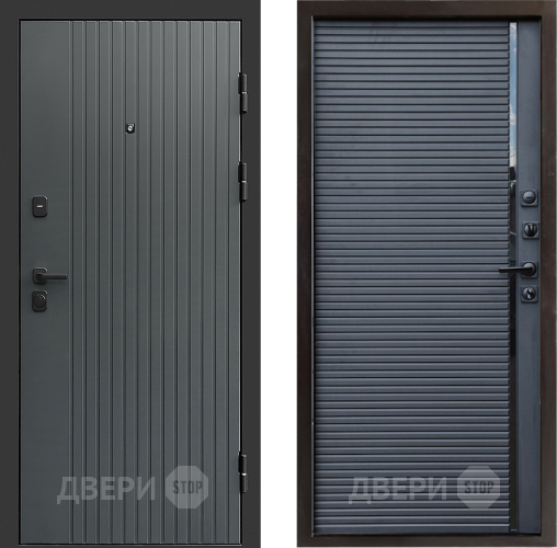 Входная металлическая Дверь Престиж Tvist Grey Porte Черный кварц в Краснознаменске