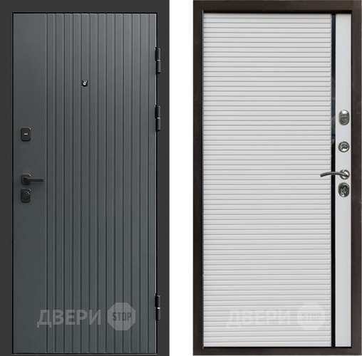 Входная металлическая Дверь Престиж Tvist Grey Porte Белый в Краснознаменске