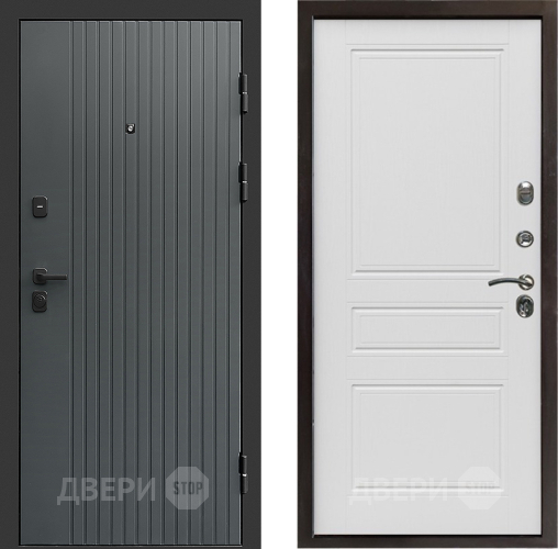 Входная металлическая Дверь Престиж Tvist Grey Классика Лиственница белая в Краснознаменске