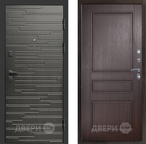 Входная металлическая Дверь Престиж Rivera Классика Венге в Краснознаменске