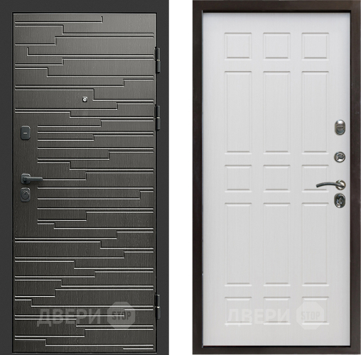 Входная металлическая Дверь Престиж Rivera Спарта Лиственница белая в Краснознаменске