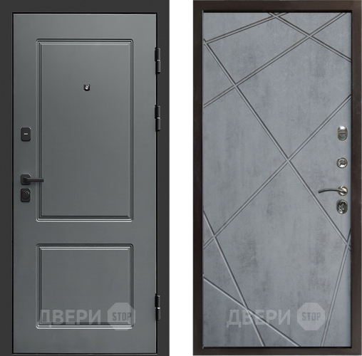 Дверь Престиж Verona Лучи Бетон темный в Краснознаменске