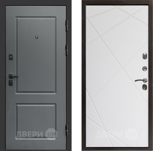 Дверь Престиж Verona Лучи Бетон белый в Краснознаменске