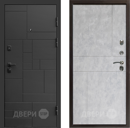 Дверь Престиж Kvadro Горизонт Бетон светлый в Краснознаменске