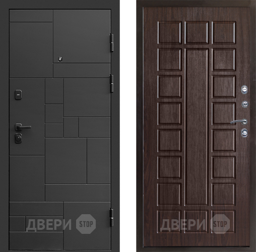 Входная металлическая Дверь Престиж Kvadro Престиж Венге в Краснознаменске