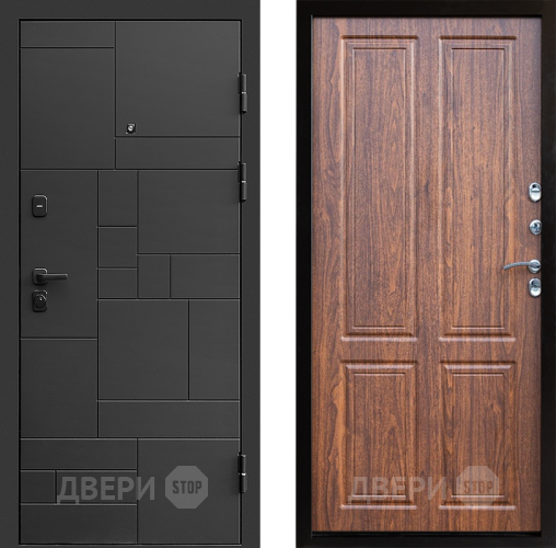 Входная металлическая Дверь Престиж Kvadro Премиум Орех светлый в Краснознаменске