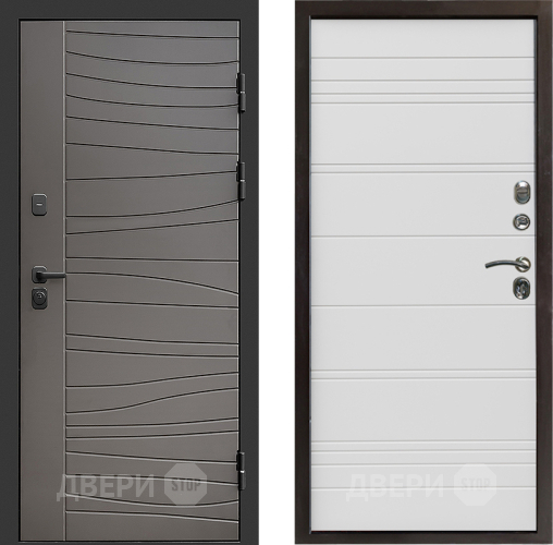 Входная металлическая Дверь Престиж Siciliya Line Белый в Краснознаменске