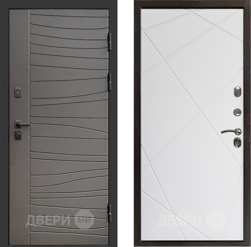 Дверь Престиж Siciliya Лучи Бетон белый в Краснознаменске