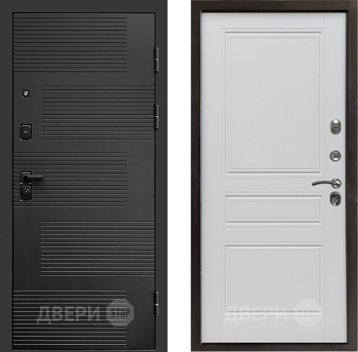 Входная металлическая Дверь Престиж Favorit Классика Белый матовый в Краснознаменске
