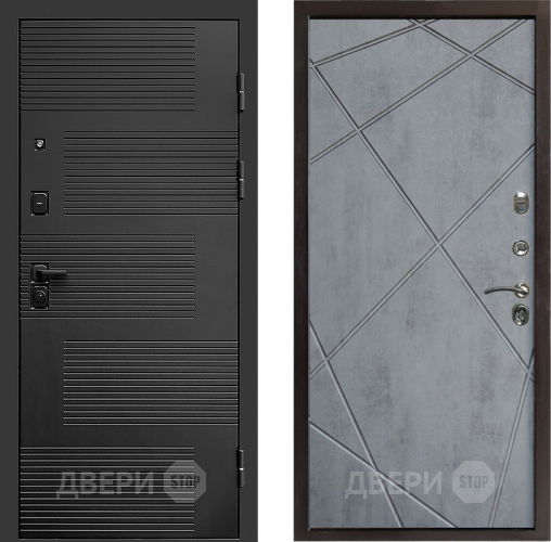 Входная металлическая Дверь Престиж Favorit Лучи Бетон темный в Краснознаменске